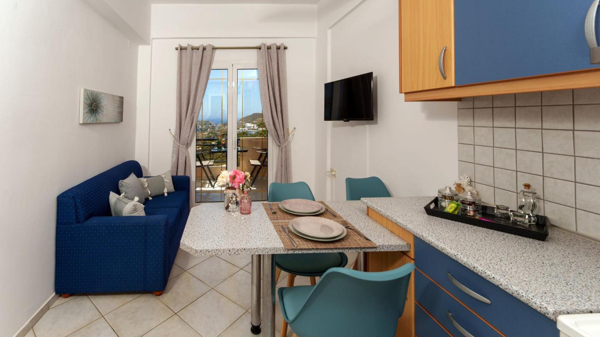 Fnk Apartments With Sea View Agia Pelagia  Bagian luar foto