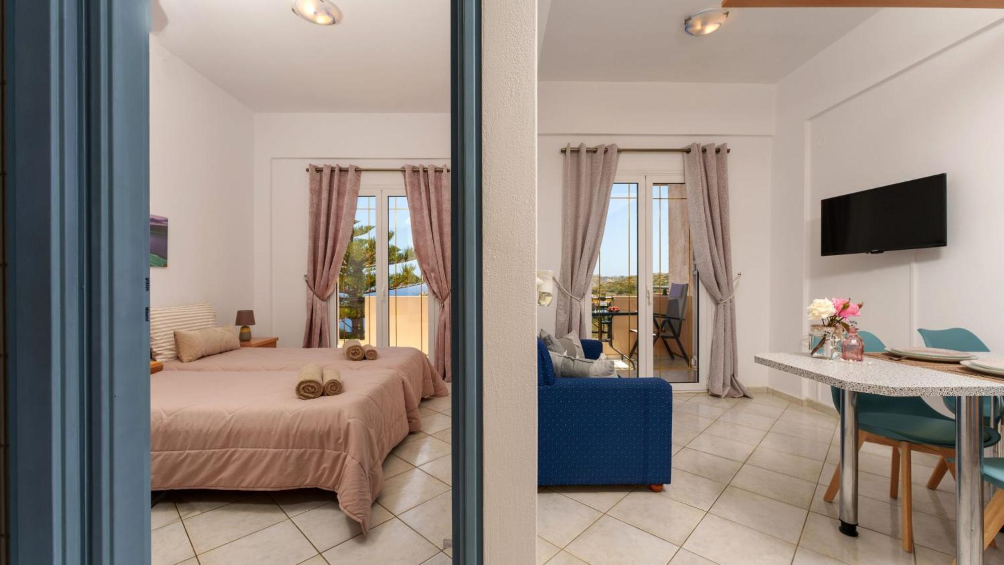 Fnk Apartments With Sea View Agia Pelagia  Bagian luar foto